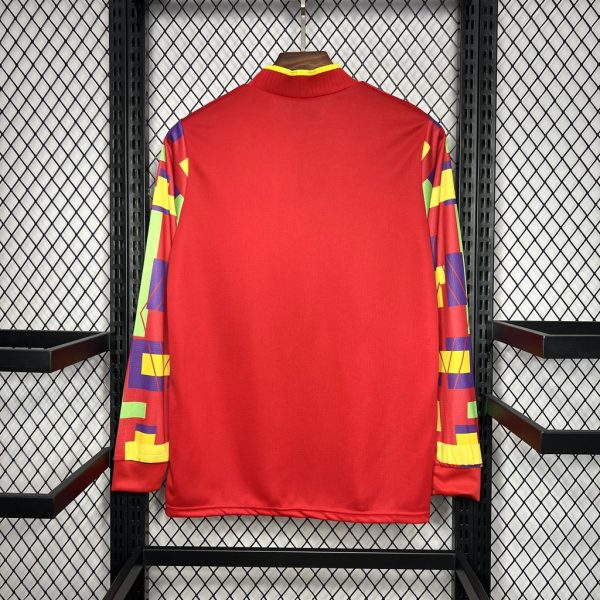 1995-1996 England Home Long Sleeve Goalkeeper Retro Jersey - Image 2