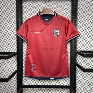 2002 England Retro Away Soccer Jersey