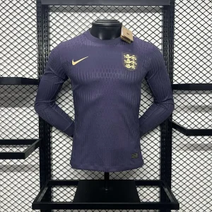 2024 England Away Euro 2024 Long Sleeve Player Version