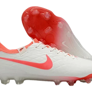 Tiempo Legend 10 Elite FG Firm Ground Soccer Cleats - White/Red
