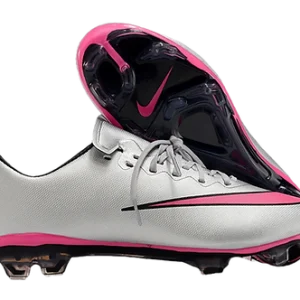Mercurial Vapor 10 FG Firm Ground Soccer Cleats - Silver/Pink/Black