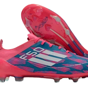 F50 Elite FG Firm Ground Soccer Cleats - Pink/Blue/White