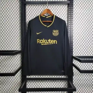 2020-2021 Barcelona Retro Away Long Sleeve Jersey