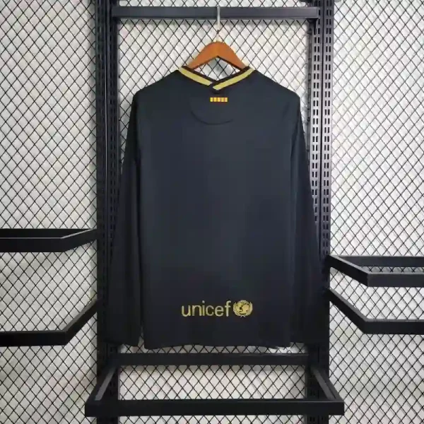 2020-2021 Barcelona Retro Away Long Sleeve Jersey - Image 2