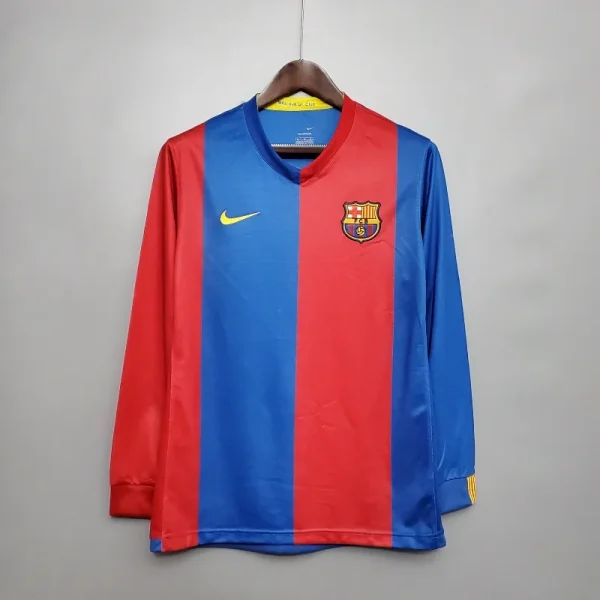 2006-2007 Barcelona Retro Home Long Sleeve Jersey
