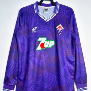 1992-1993 Fiorentina Long Sleeve Home Retro Jersey
