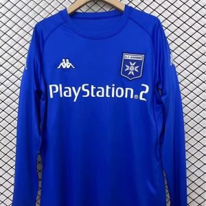 2003-2004 Auxerre Long Sleeve Away Retro Jersey