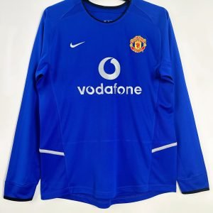 2002-2003 Long Sleeve Manchester United Away Retro Jersey