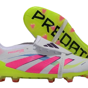 redator Elite Foldover Tongue FG Firm Ground Soccer Cleats - White/Pink