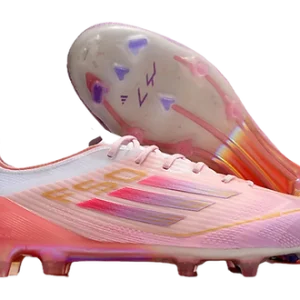 F50 Elite FG Firm Ground Soccer Cleats - Pink/White/Gold