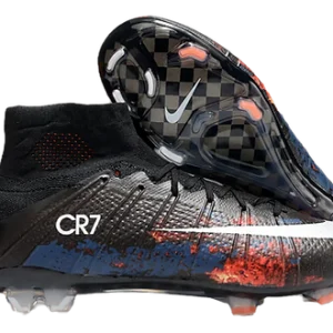 Mercurial Superfly 4 CR7 FG Firm Ground Soccer Cleats - Black/White/Red