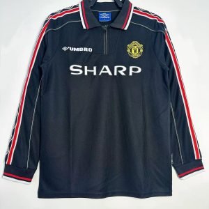 1998 Manchester United Long Sleeve Away Retro Jersey
