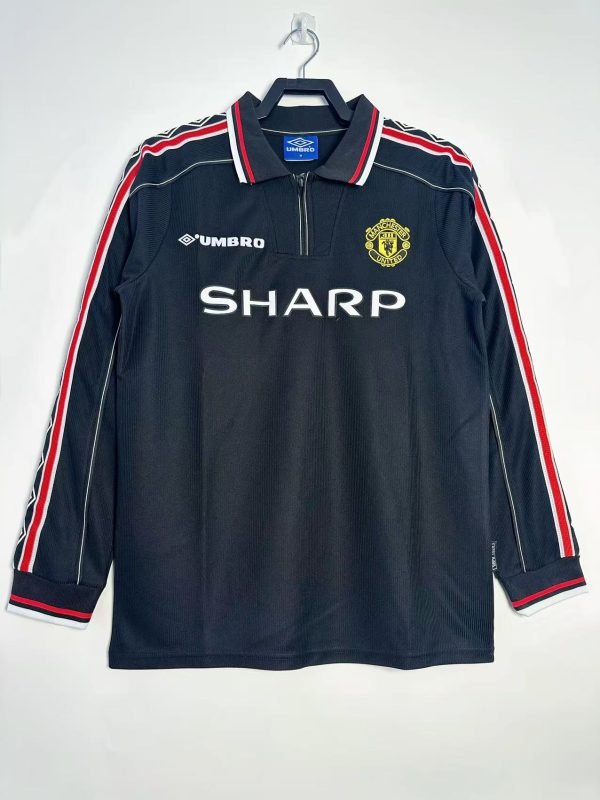 1998 Manchester United Long Sleeve Away Retro Jersey