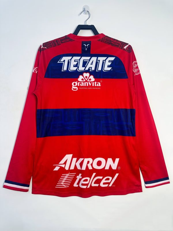 2019-2020 Chivas Away Long Sleeve Retro Jersey - Image 2