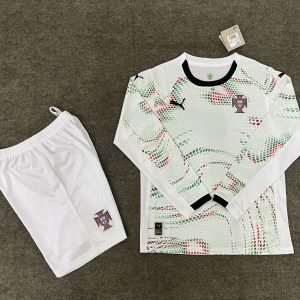 2025-2026 Portugal Long Sleeve Away Kids Jersey