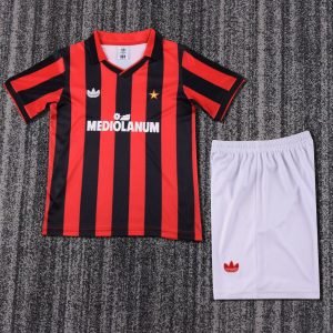 1990-1991 AC Milan Home Kids Jersey