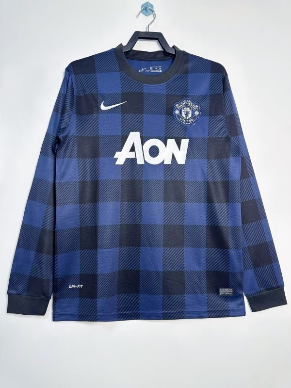 2013-2014 Manchester United Long Sleeve Away Retro Jersey