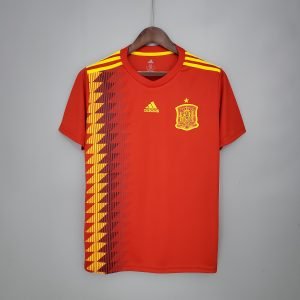 2018 Spain Retro Home Jersey