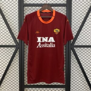 2000-2001 Roma Home Retro Jersey