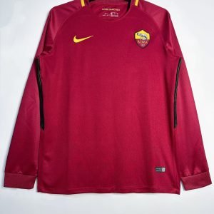 2017-2018 Roma Retro Long Sleeve Home Jersey