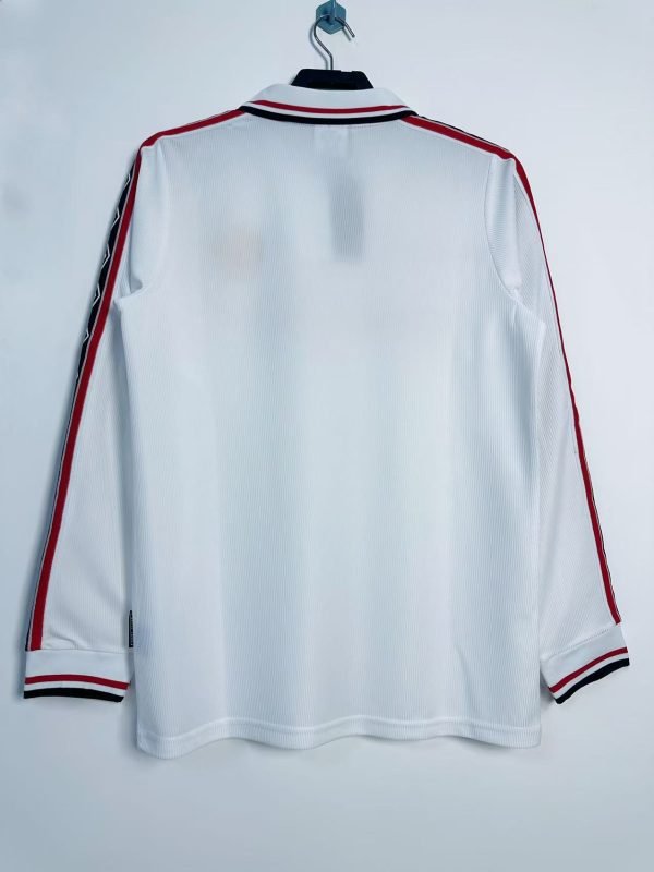 1998 Manchester United Away Retro Long Sleeve Jersey - Image 2