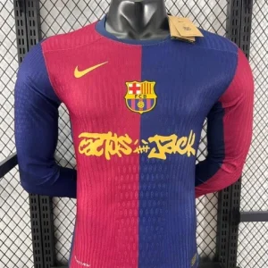 2024-2025 Barcelona Travis Scott Special Long Sleeve Player Version