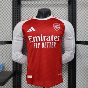 2025-2026 Arsenal Home Stadium Long Sleeve Player Edition