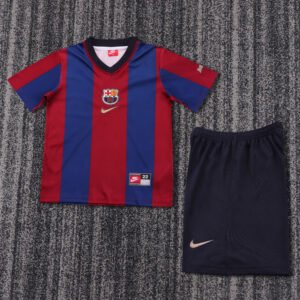 1998-1999 Barcelona Home Kids Jersey
