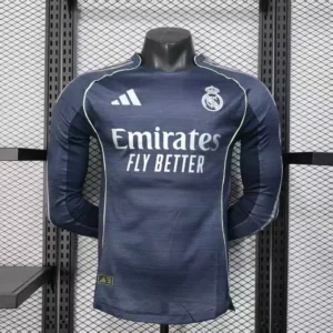 2025-2026 REAL MADRID LONG SLEEVE AWAY PLAYER VERSION