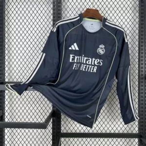 2025-2026 Real Madrid Away Long Sleeve Stadium Version