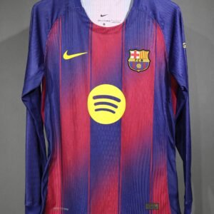 2025-2026 Barcelona Home Long Sleeve Stadium Version