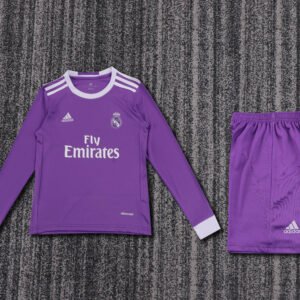 2016-2017 Real Madrid Long Sleeve Away Kids Jersey