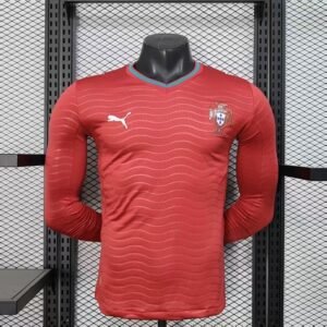 2026 Portugal Home World Cup Long Sleeve Player Version