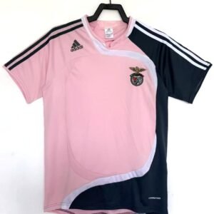 2007-2008 Benfica Away Pink Retro Jersey