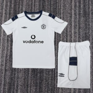 2000-2001 Manchester United Away Kids Retro Jersey