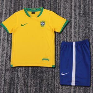 2006 Brazil Home Kids Retro Jersey