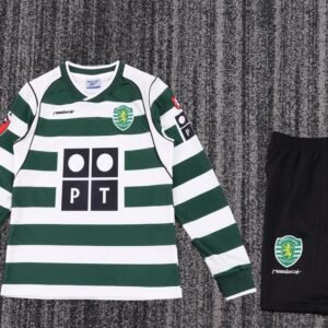 2001-2003 Sporting de Lisboa Long Sleeve Retro Kids Jersey