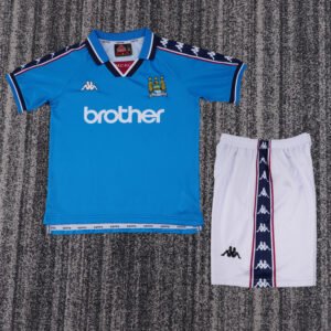 1997-1998 Manchester City Home Kids Retro Jersey