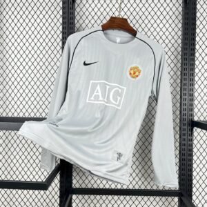 2007-2008 Manchester United goalkeeper Long Sleeve Retro Jersey