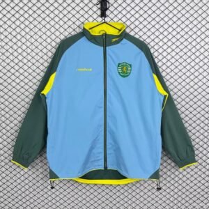 2002-2003 Lisboa Green Retro Windbreaker
