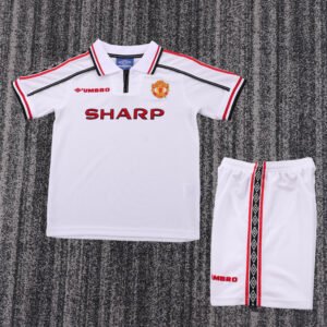 1998-1999 Manchester United Commemorative Edition Retro Kids Jersey