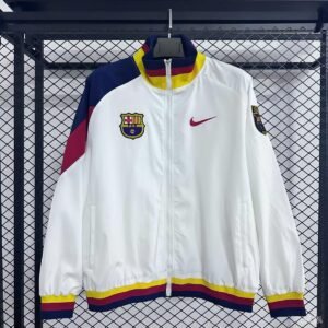 2025-2026 Barcelona White Windbreaker
