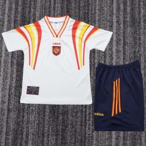1996 Spain Away Kids Retro Jersey