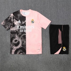 2025-2026 Real Madrid Black And Pink Training Kit