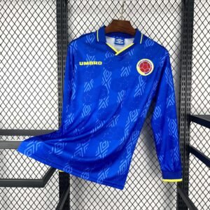 1994 Colombia Long Sleeve Away Retro Jersey