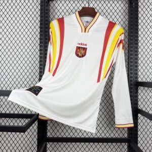 1996 Spain Long Sleeve Away Retro Jersey