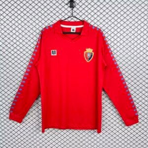 1983 Osasuna Long Sleeve Home Retro Jersey