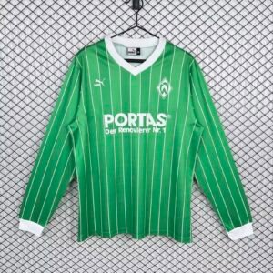 1988-1989 Werder Bremen Long Sleeve Home Retro Jersey