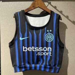 2025-2026 Inter Milan Home Women´s Crop Top