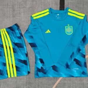 2026-2027 Spain Long Sleeve Goalkeeper Kids Jersey